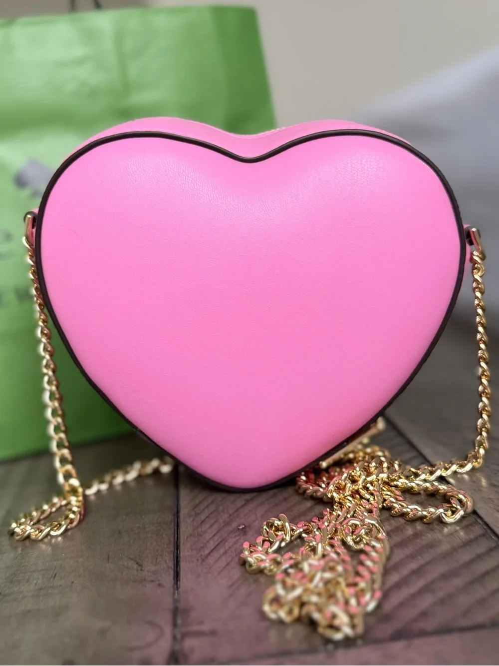 NEW Kate Spade Love Shack 3D Heart Pink Crossbody Purse $279 MSRP